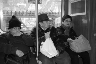 San Francisco, District Mission, People in Bus